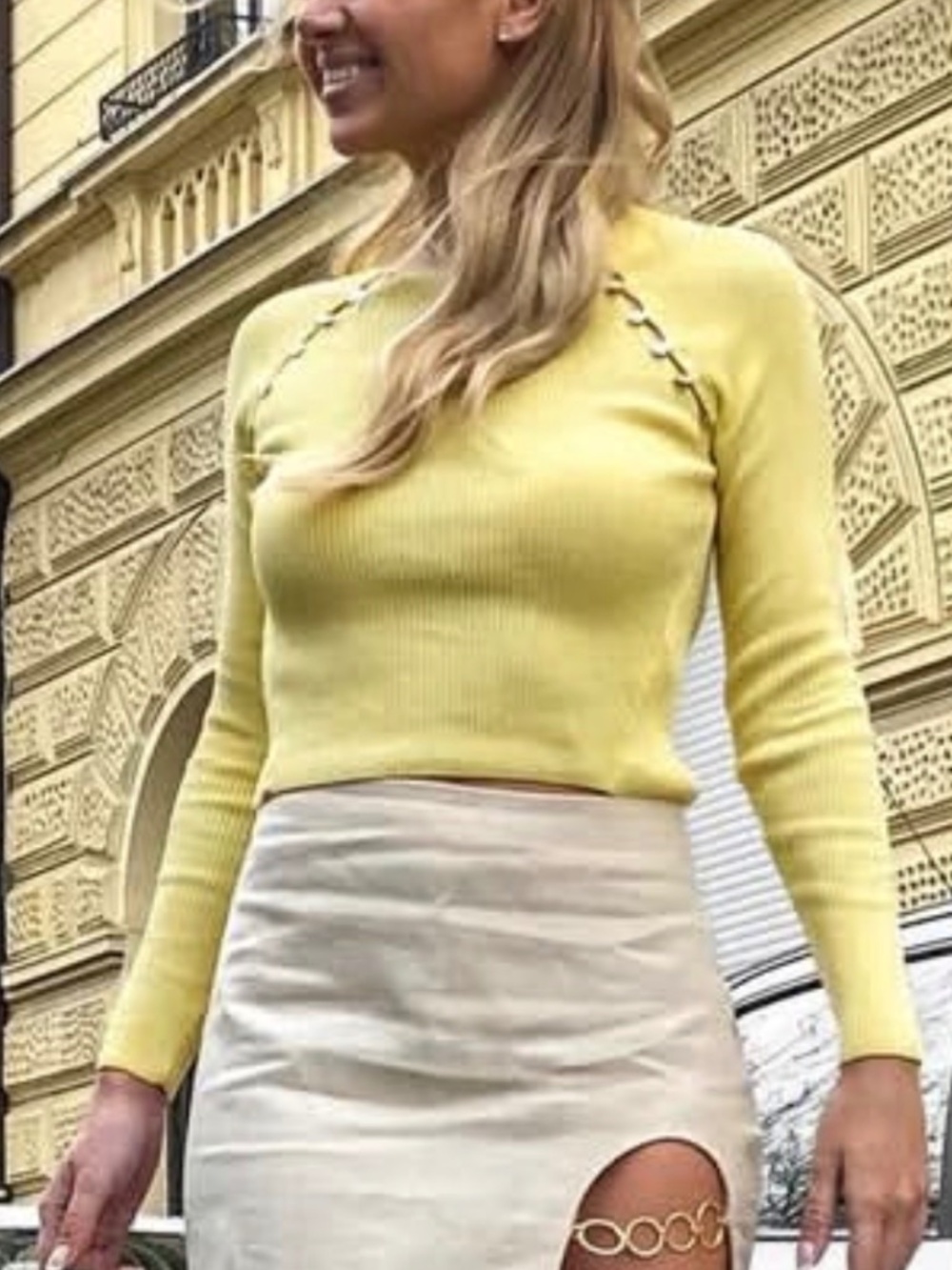 Zara yellow sweater